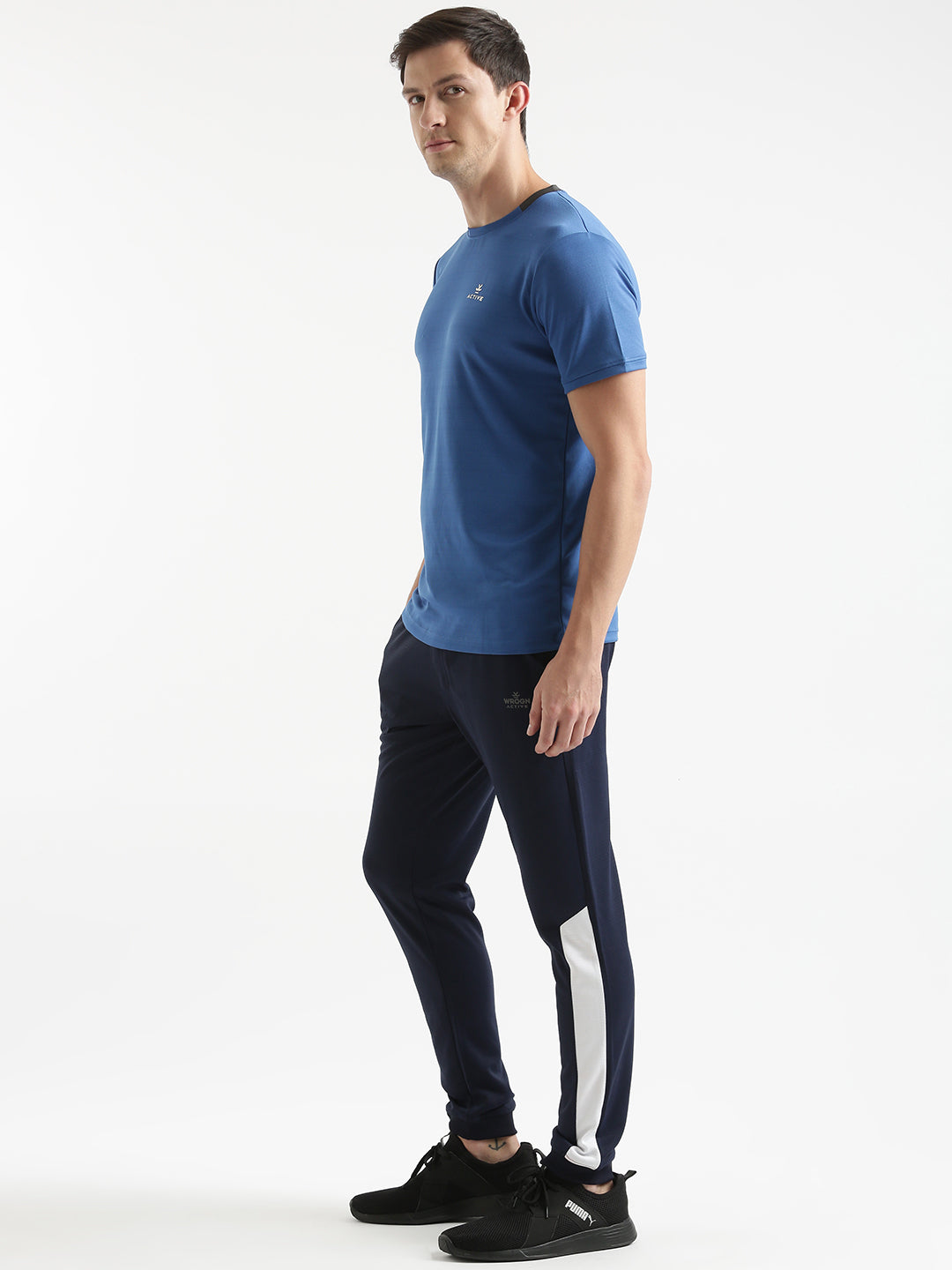 Solid Slim Fit Active T-Shirt
