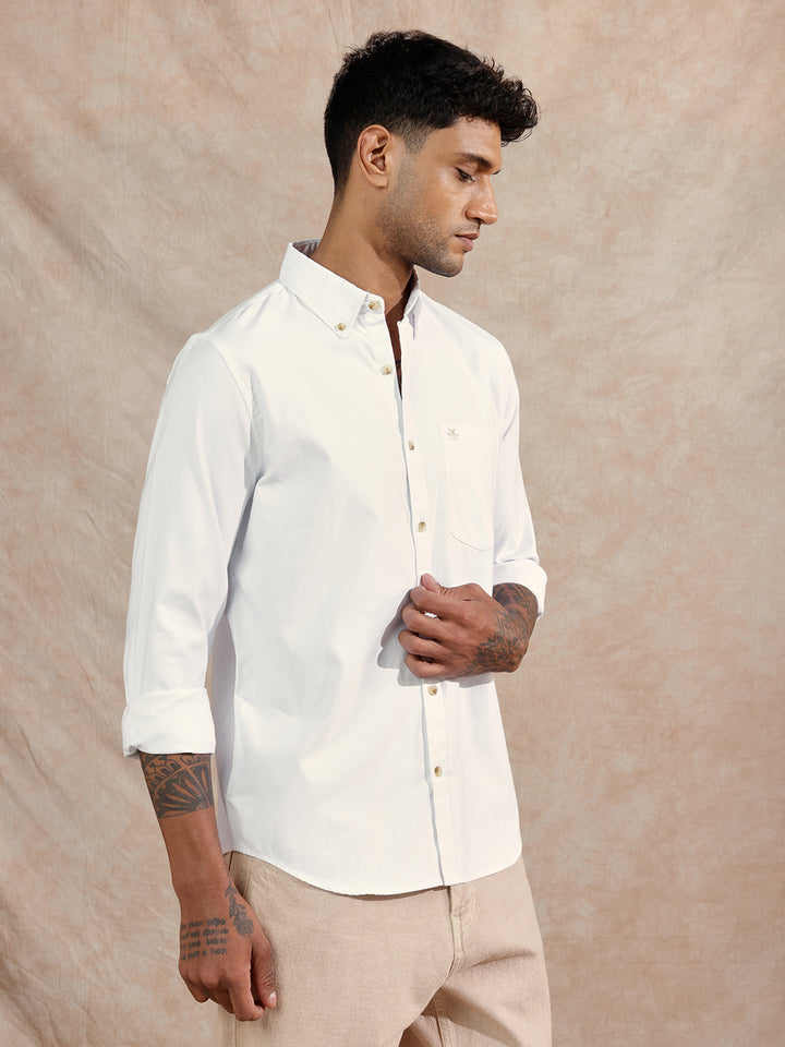 Oxford Button Down Shirt | White