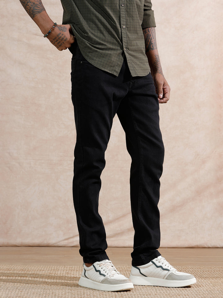 Casual Slim Fit Jeans | Black