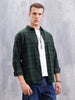 Checkered Full Sleeve Regular Fit Shirt | Green