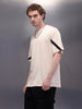 Placement Printed Oversized T-Shirt | Beige