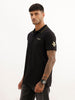 Slim Fit Tipping Collar Polo T-Shirt | Black