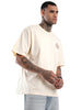 Dare You Beige Oversized T-Shirt