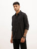 Regular Fit Striped Shirt | Black | WTSH2007F