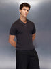 Textured polo shirt | Dark Grey