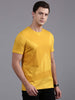 Wrogn Logo Printed Yellow T-Shirt