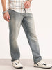 Anti Fit Faded Denim Jeans | Light Blue
