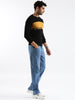 Colour-Blocked Wrogn Knit Sweater