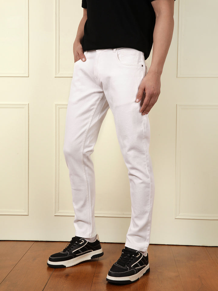 Classic Slim Tapered Jeans | White