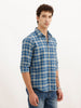 Regular Fit Full Sleeve Checkered Shirt | Blue