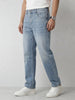 Faded Anti Fit Denim Jeans | Light Blue
