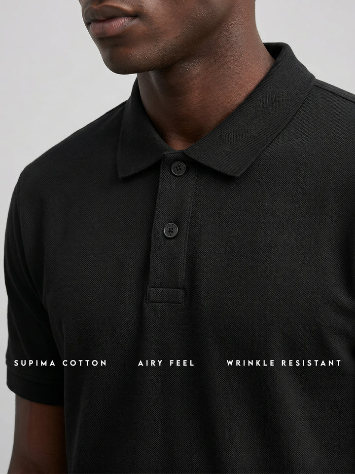 Essential Supima Polo T-Shirt | Essential | Black