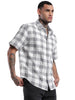 Classic Comfort Fit White Mockleno Shirt