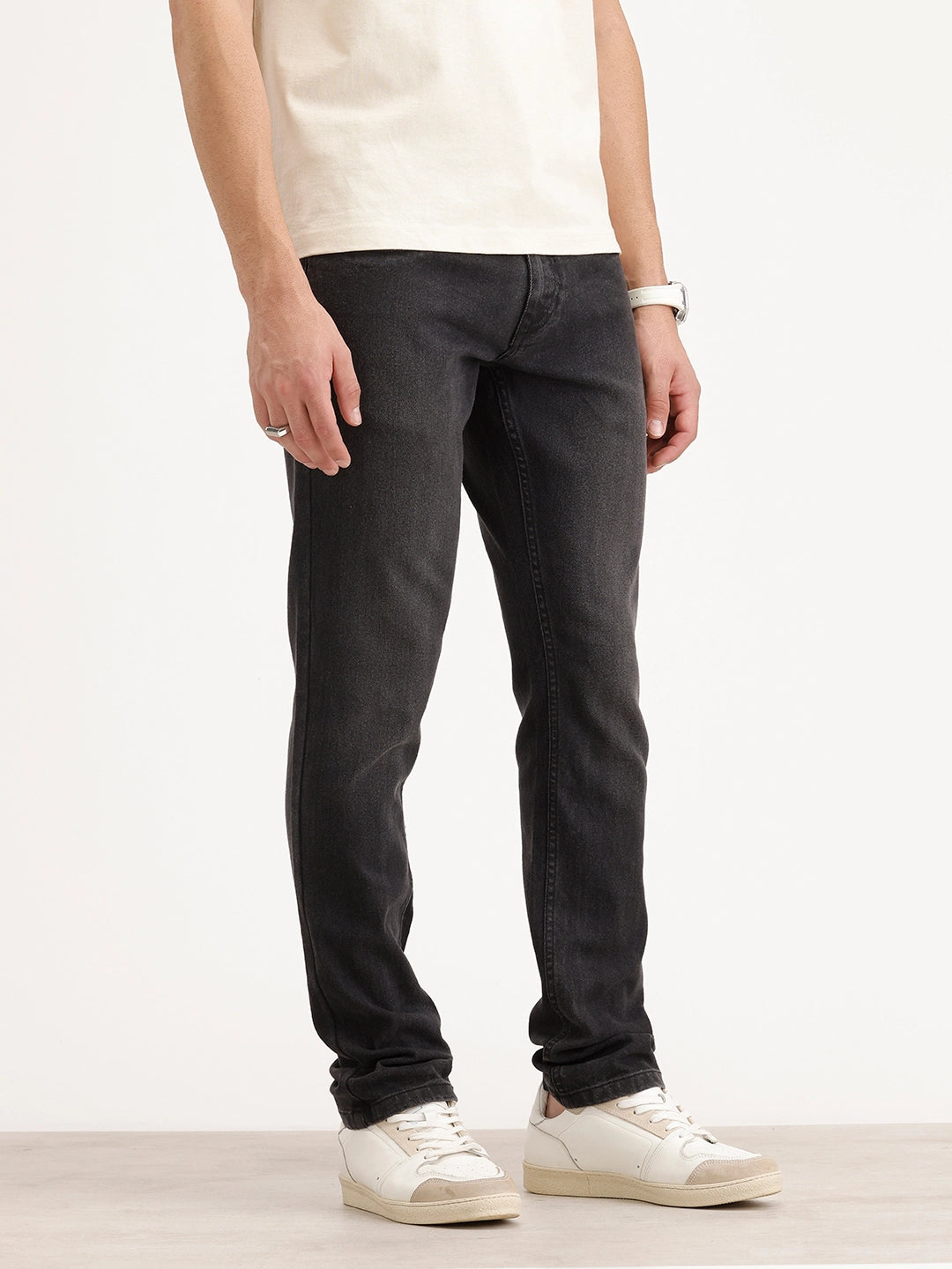 Slim Fit Denim Jeans | Dark Grey