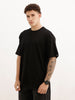 Solid Oversized Fit T-Shirt | Black | WRTS1737M