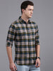 Checked Vibes Casual T-Shirt