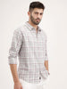 Regular Fit Checkered Shirt | Purple