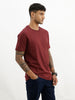 Core Basics Slim Fit T-Shirt | Essential | Maroon