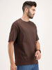 Oversized Fit T-Shirt | Brown
