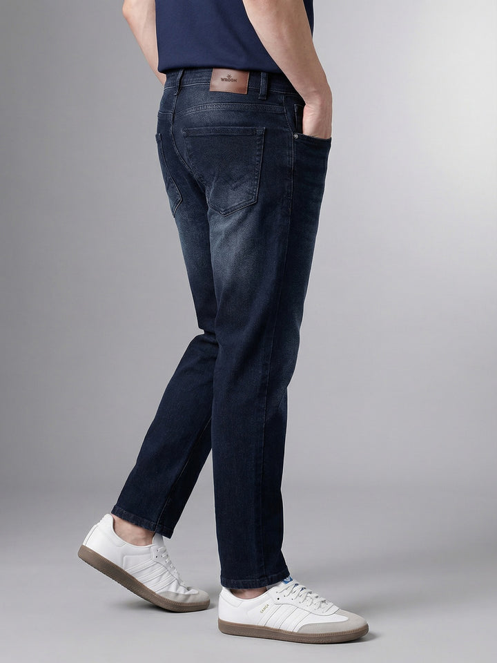 Skinny Crop Faded Denim Jeans | Blue