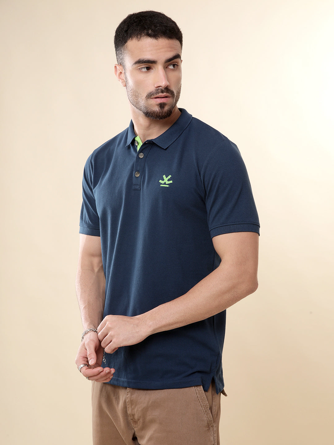 Basic Blue Pop Polo T-Shirt