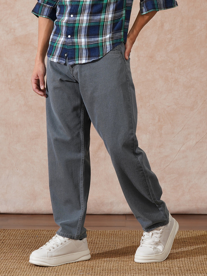 Heavy Fade Loose Fit Jeans | Grey