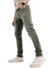 Green Solid Slim Tapered Jeans