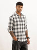 Regular Fit Checkered Full Sleeve Shirt | White