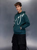 Men’s Teal Slim Fit Script Hoodie | Teal