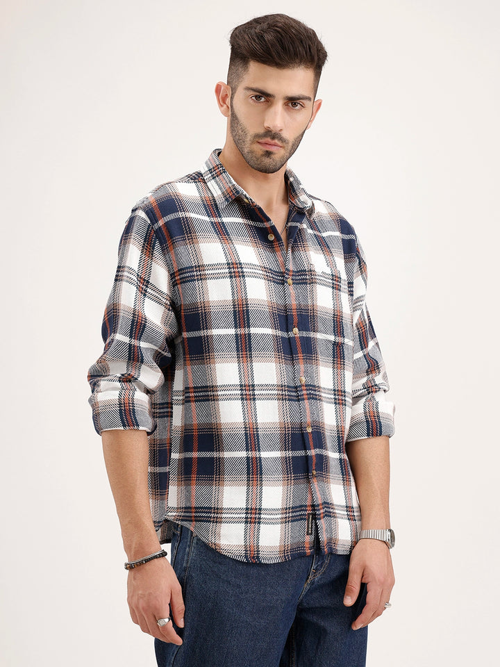 Comfort Fit Checkered Shirt | Multicolor