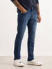Washed Slim Fit Denim Jeans | Dark Blue