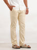 Solid Straight Fit Trouser | Beige