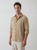Comfort Fit Checkered Shirt | Khaki
