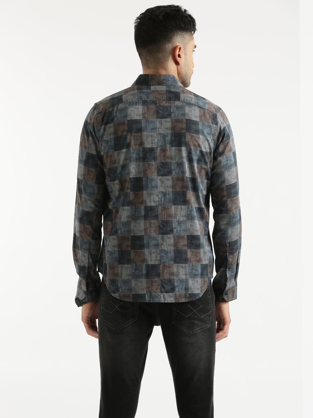 Eclectic Checkered Pattern Shirt