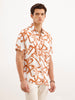 Slim Fit AOP Shirt  | White