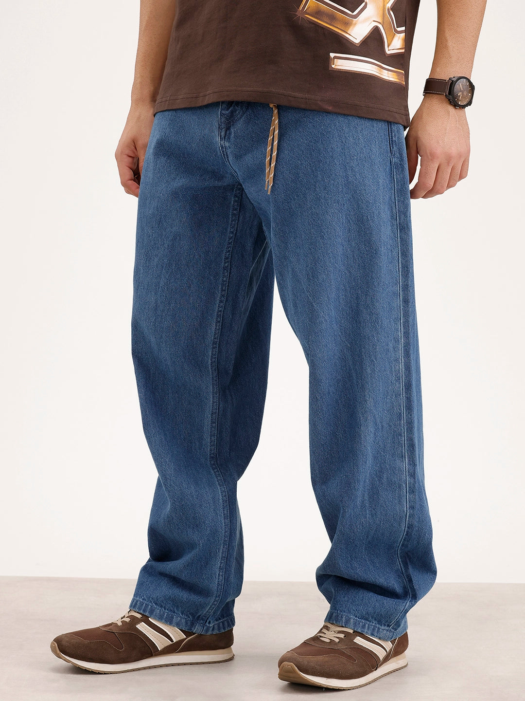 Loose Fit Denim Jeans | Blue