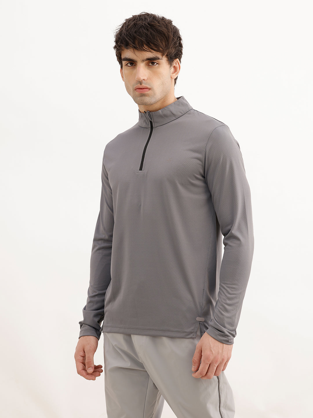 Slim Fit Full Sleeve T-Shirt | Active | Grey | WTS01FSSL1268W