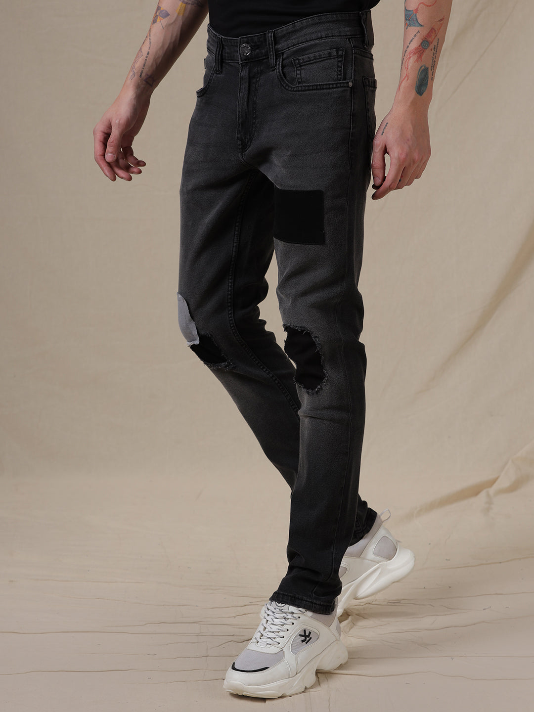 Patched Up Slim Fit Jeans