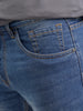 Skinny Crop Mid Wash Jeans I Blue