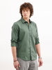 Solid Slim Fit Shirt | Green