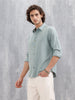 Men Casual Slim Fit Shirt | Green