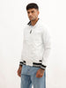 Classic Contrast Collar Jacket | White