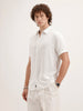 Slim Fit Striped Shirt | White