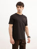 Solid Slim Fit T-Shirt | Black | WKTS9801/NS