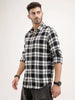 Regular Fit Checkered Shirt | Black