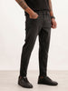 Faded Skinny Crop Fit Denim Jeans | Black