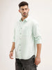 Oversized Fit Double Pocket Shirt | Light Green
