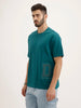 Oversized Fit Patch Detailed T-shirt | Green