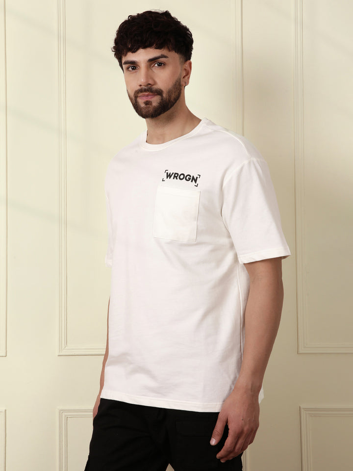 Heavy GSM Back Printed T-Shirt | Off White