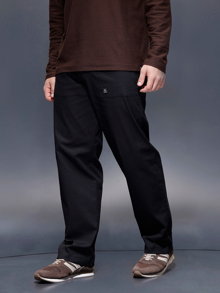 Casual Loose Fit Trouser  | Black